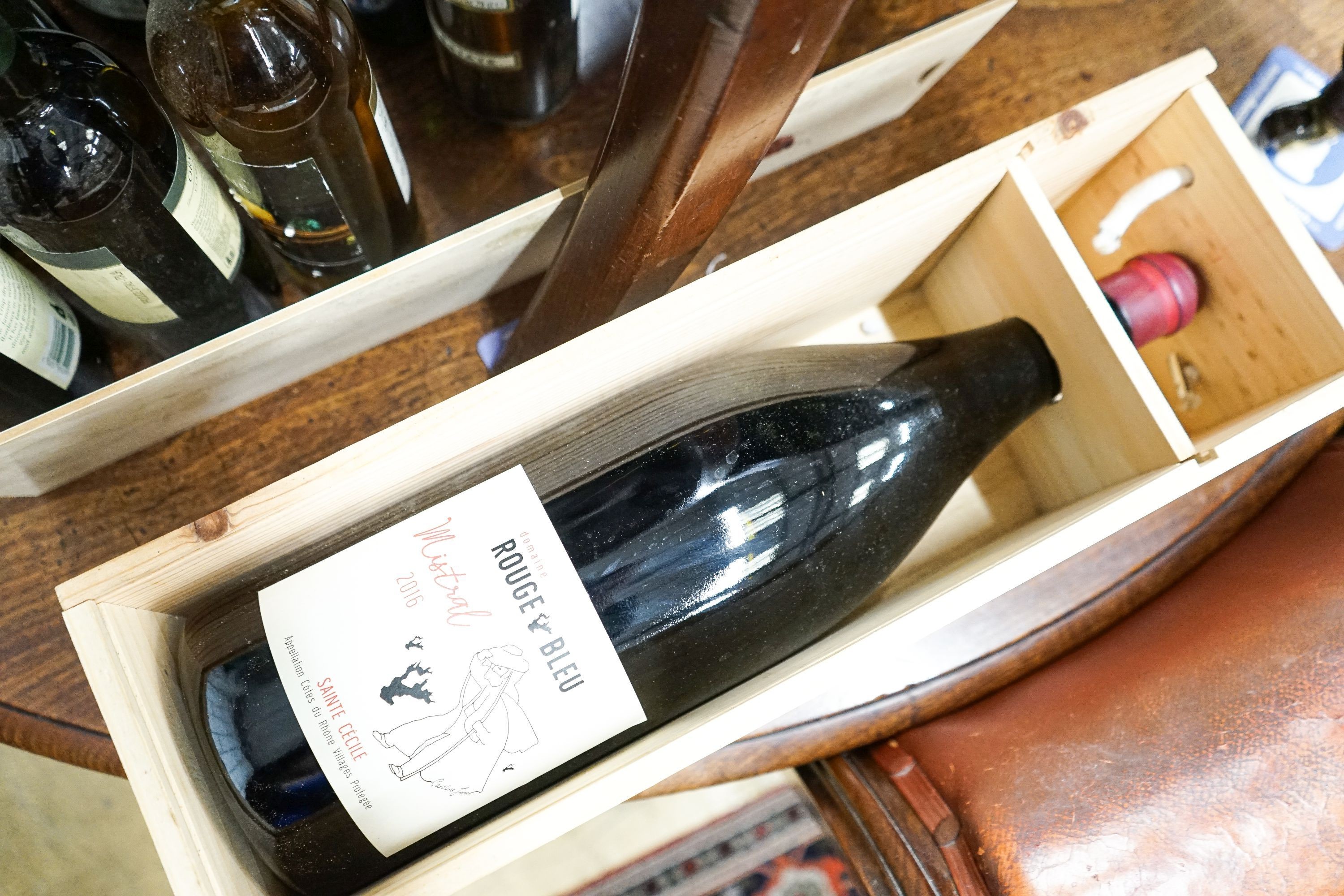 Forty-six bottles of assorted red, white and rose wines, assorted ciders